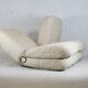Reclining sofa color "crème chinée", France, circa 1970