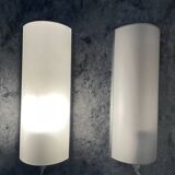 Paire d’appliques de chevet vintage en aluminium