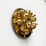 Atomic Brass Ceiling Light in Modern German Mid-Century by Dorothee Becker for Cosack, 1970s