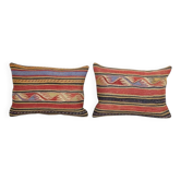 Set of 2 vintage kilim cushion covers 36x51 cm