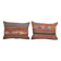 Set of 2 vintage kilim cushion covers 36x51 cm
