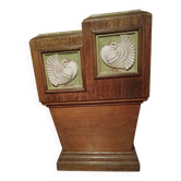 Sellette en bois et ceramique