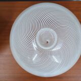 Murano glass incamiciato mushroom table lamp VeART 1970s