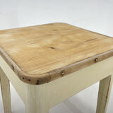 1950's Wooden Stool with Storage Space