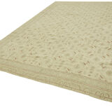 Hand-knotted persian antique 1970s 285 cm x 372 cm beige wool carpet