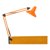 Lampe d'architecte orange années 50