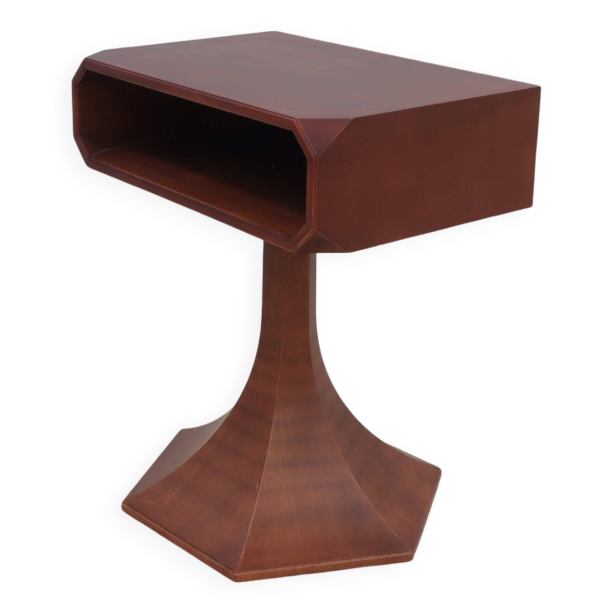 Table d'appoint / console tournante Luigi Massoni Italie années 1960