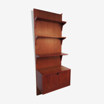 Bibliothèque scandinave teck années 60 vintage