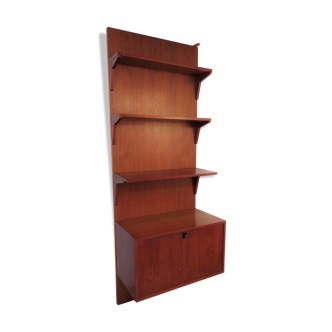 Bibliothèque scandinave teck années 60 vintage