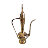 Indian brass theiere chiseled  vintage 70s