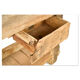 Antique wooden workshop workbench (74 x 210 x 47cm)