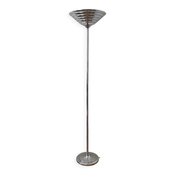 Art deco, machine age style, floor lamp, uplighter