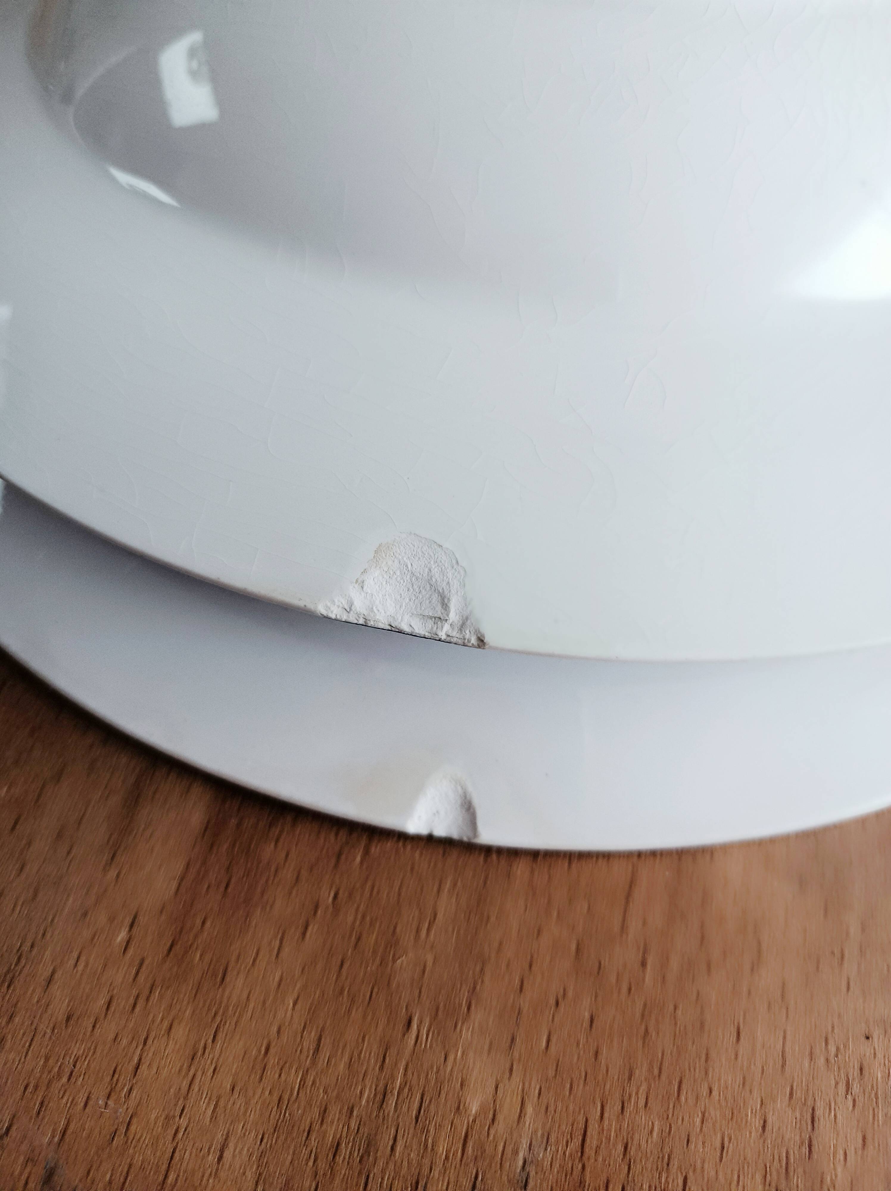 Set of 2 Sarreguemines soup plates, André