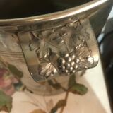 Silver metal champagne bucket