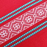 Vintage vermilion Basque tablecloth 180X130