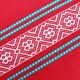 Vintage vermilion Basque tablecloth 180X130