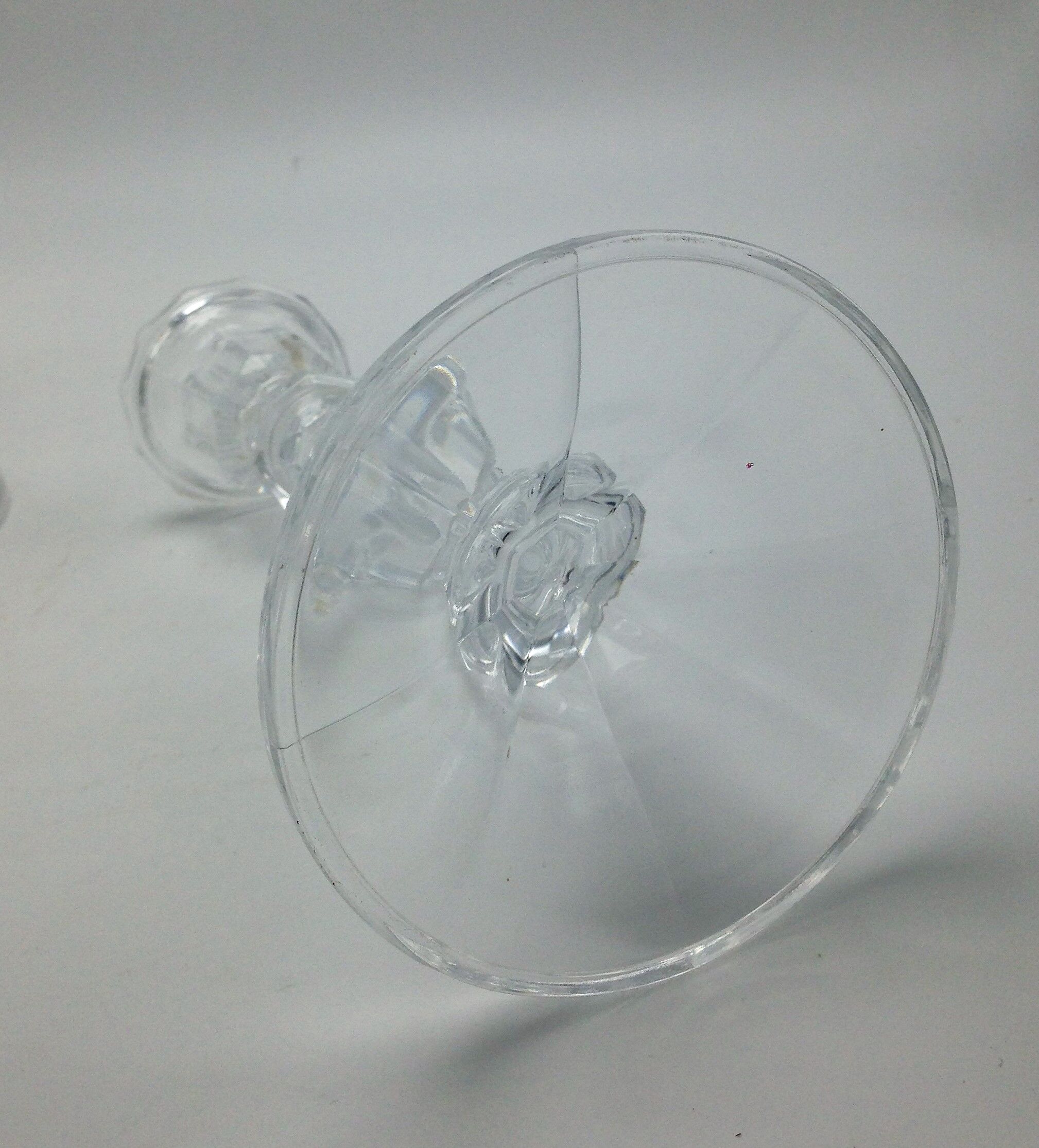 Pair of candlesticks in d'Arques crystal