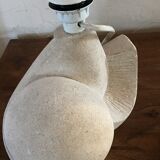 Carved stone lamp