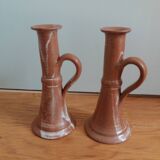 Stoneware candle holders