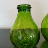 3 pressed glass jars from Italy