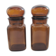 Duo apothecary vials round cap