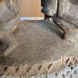 African art, tribal art, antique caryatid stool