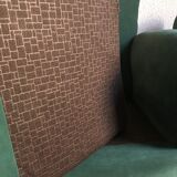 Pair of club armchairs with mustache