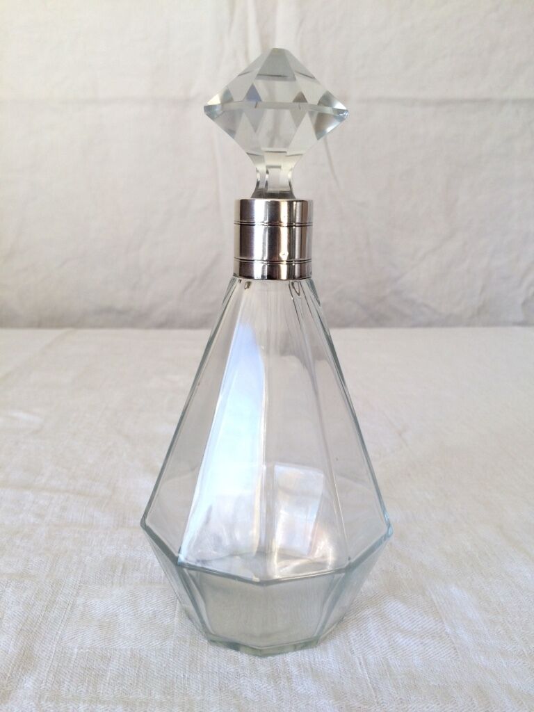 Small carafe in Glass and MASSIF ARGENT - MINERVE