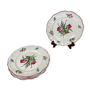 6 assiettes plates KG