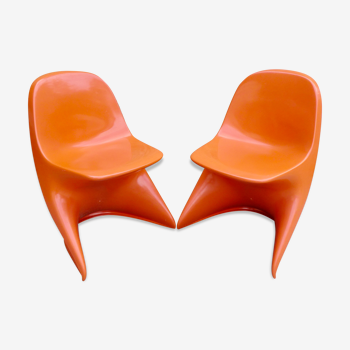 Pair of Casolino children's chairs from the 70s