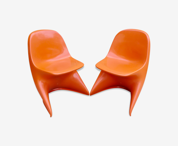 Paire de chaises enfant Casolino des années 70