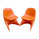 Pair of Casolino children's chairs from the 70s