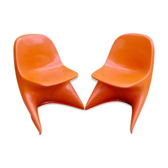 Pair of Casolino children's chairs from the 70s