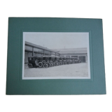 Old photograph 1900 automobiles of the State Railways