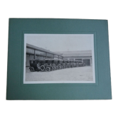 Old photograph from 1900 of State Railway automobiles.
