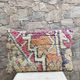 Vintage Berber kilim cushion cover: Moroccan wool cushion 60x40cm