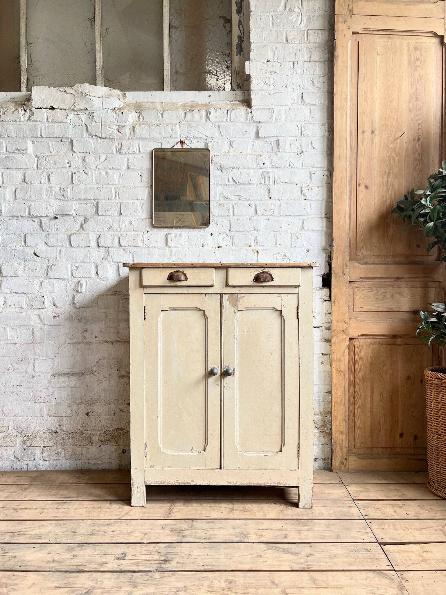 Old Parisian buffet with original patina.