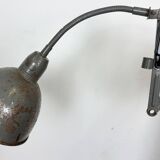 Grey Industrial Scissor Wall Lamp from Elektroinstala, 1960s