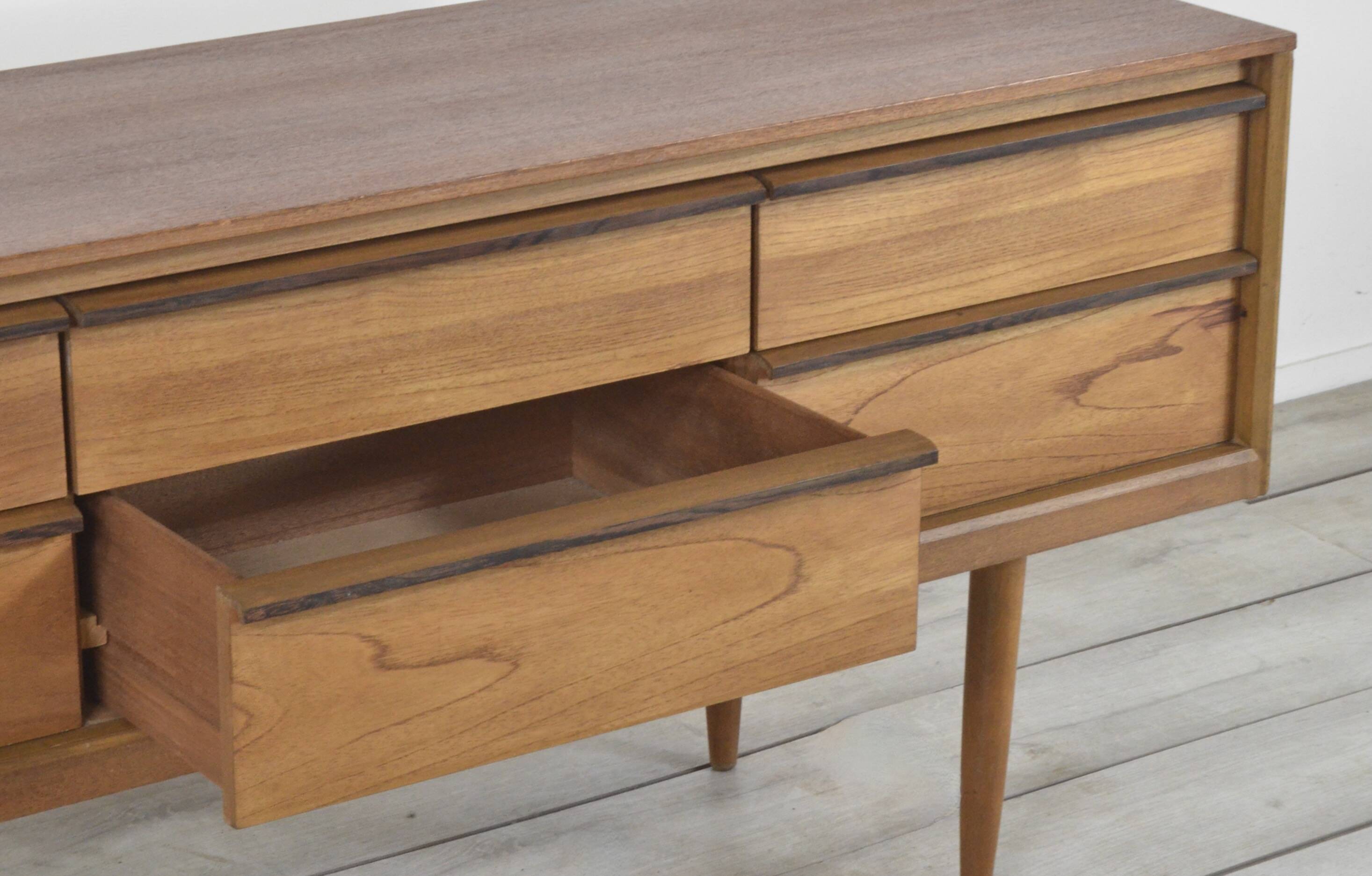 Vintage Austinsuite Teak Dressing Table Drawers Sideboard Delivery Midcentu