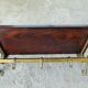 Brass and rosewood cloakroom coat rack