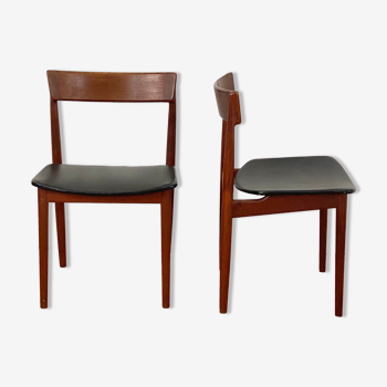 Paire de chaises scandinave en teck Sorensen