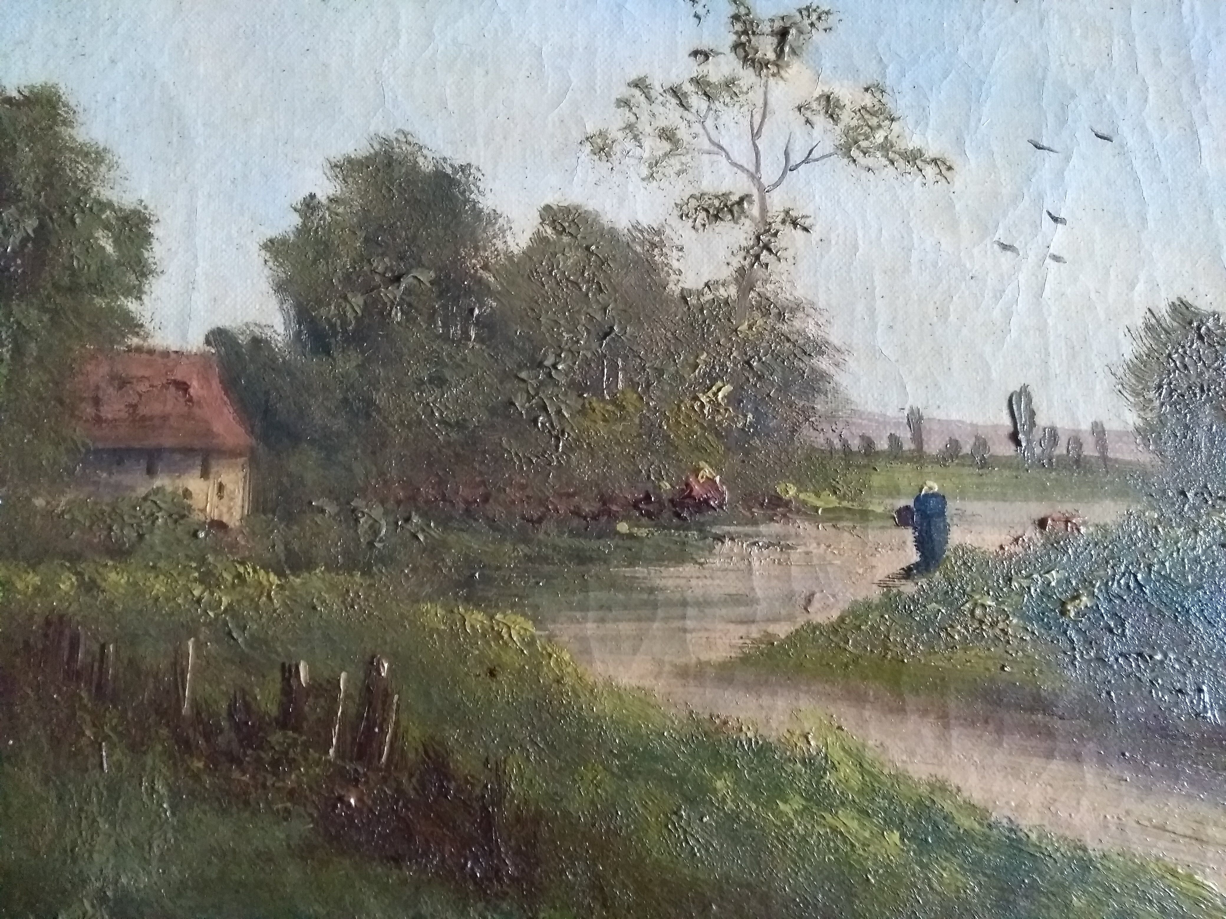 Old landscape painting