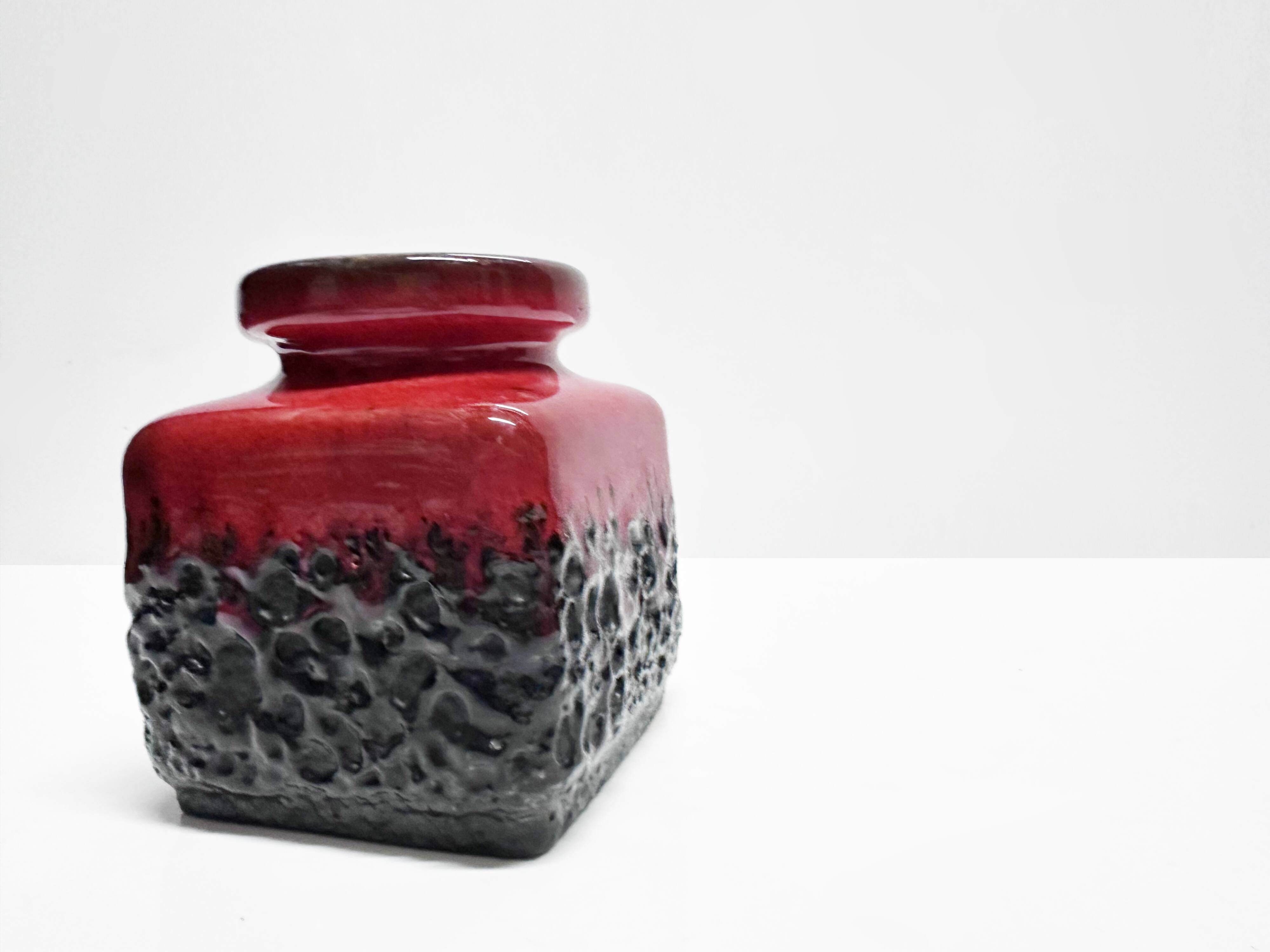 Set of four modernist ceramic vases. Germany, 1960s and 1970s.