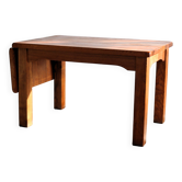 Table à manger brutaliste | table | chêne | années 40 | extensible