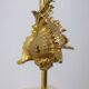 Maison Charles. Lampe coquillage en bronze doré. France, années 1970