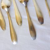 6 Apollo Art Deco Style Soup Spoons