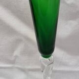 6 Murano colored champagne flutes
