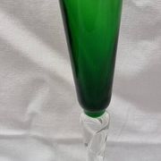 6 Murano colored champagne flutes