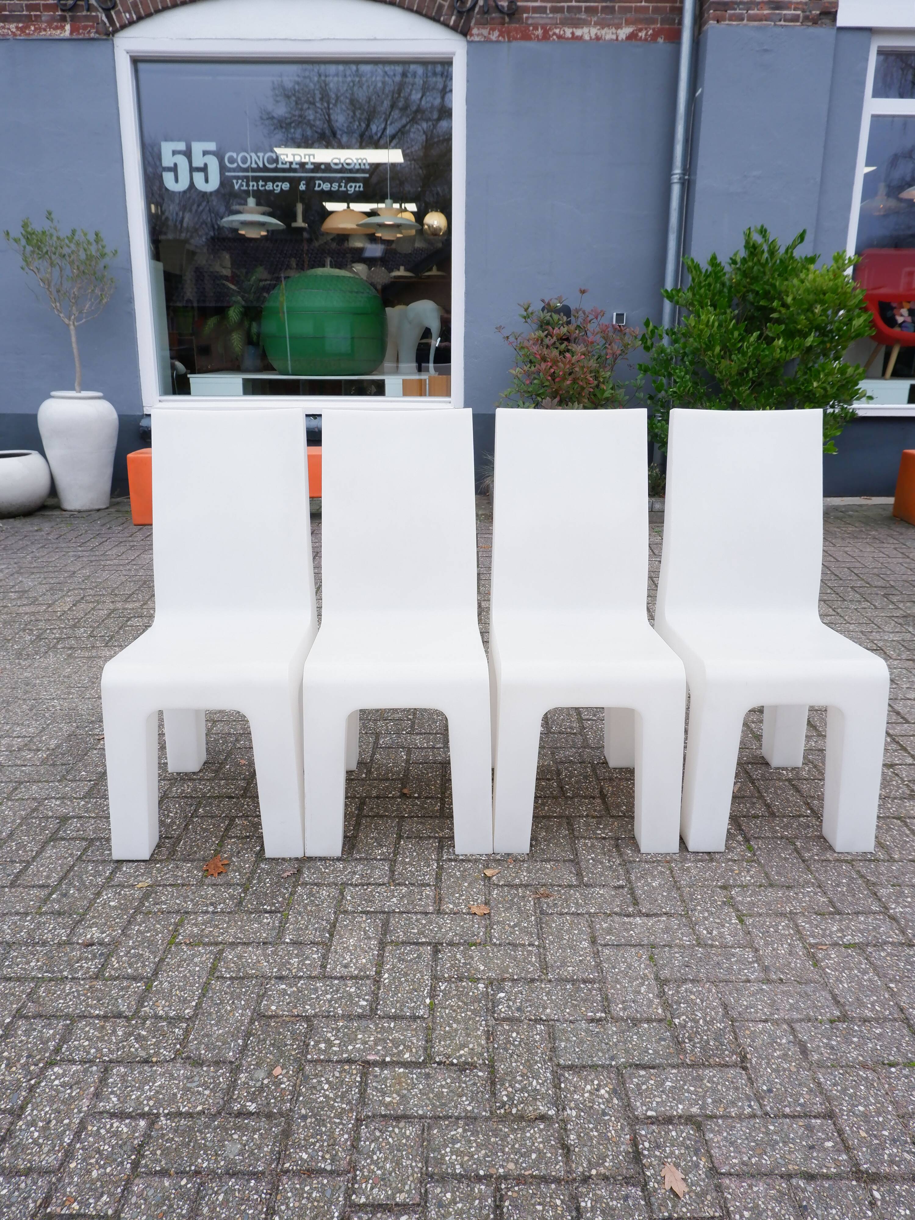 Ensemble de 4 chaises du musée Gispen, années 1990