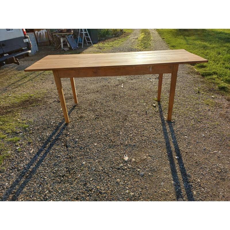 Table de ferme campagnarde en pin